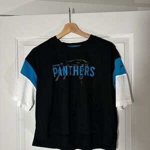 Nike Panthers Women's Tee - Black, Blue, and White